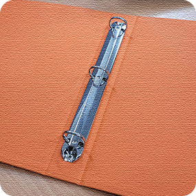 타공 바인더결합